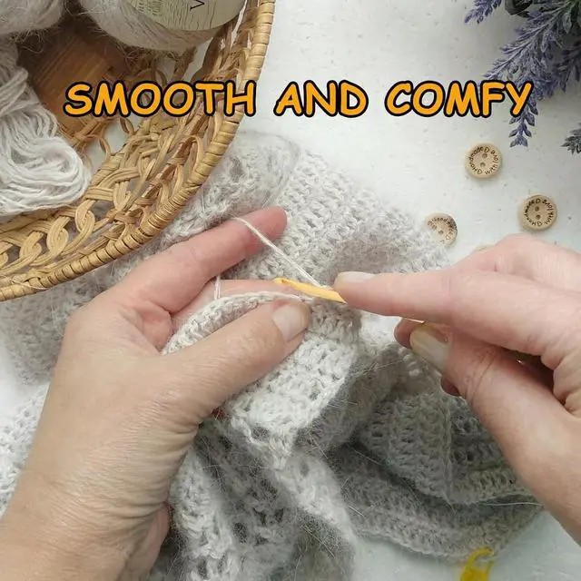 Alt view image 2 of 7 - Tunisian Crochet Hooks, Double Ended Long Hooks for Knitting, 9.4 Inch Length, 4-Piece Set with 3mm, 4mm, 5mm, 6mm Sizes