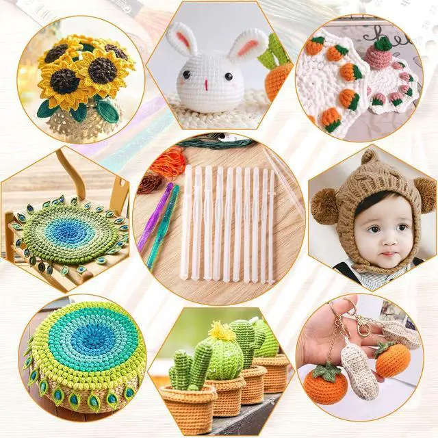 Alt view image 6 of 6 - MIKIMIQI 10 Pcs Crochet Hooks Resin Molds with 10 Pcs Droppers for DIY Resin Crafts