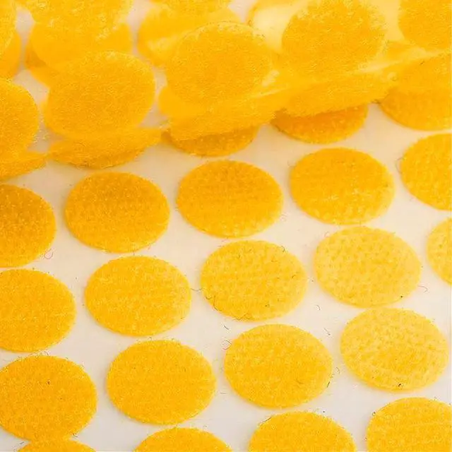 Alt view image 6 of 6 - Colorful Self Adhesive Dots 600 pcs (300 Pairs) Strong Adhesive 3/4 inch Diameter Hook and Loop Sticky Back Coins Nylon Coins Hook and Loop Dots with Waterproof Sticky Glue for Classroom Office Home
