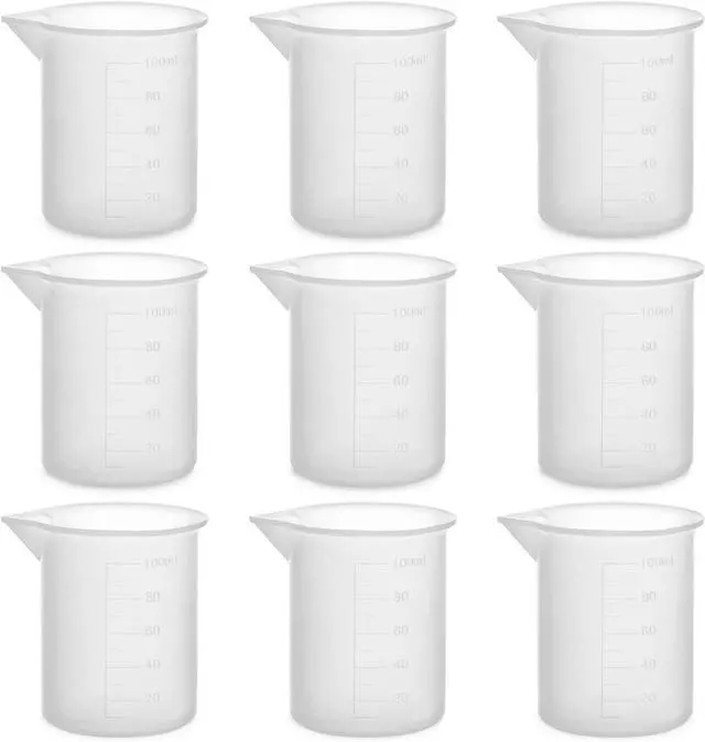 Main image of Gartful 100ml Resin Measuring Cups, 9PCS 3 oz Graduated Silicone Resin Mixing Cups, Reusable Stir and Pour Tools for Epoxy Resin, Jewelry Casting Moulds, Acrylic Paint Pouring, Cup Making