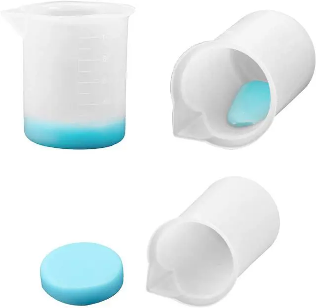 Alt view image 7 of 7 - Gartful 100ml Resin Measuring Cups, 9PCS 3 oz Graduated Silicone Resin Mixing Cups, Reusable Stir and Pour Tools for Epoxy Resin, Jewelry Casting Moulds, Acrylic Paint Pouring, Cup Making