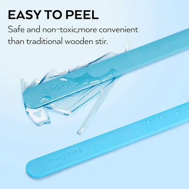 Alt view image 5 of 5 - Nicpro 4PCS Silicone Stir Sticks, Reusable Silicone Popsicle Sticks Tools for Mixing Resin, Epoxy, Liquid, Paint, Making Glitter Tumblers