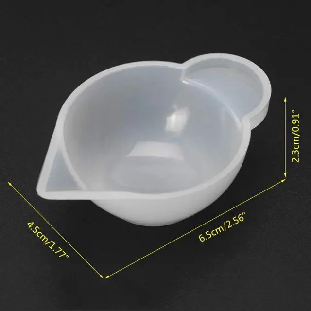 Alt view image 2 of 5 - Luckycivia 10 Pcs Silicone Mold Cup Dispenser, Mini Measuring Cup, Color Modulation Tools for DIY Epoxy Resin Craft