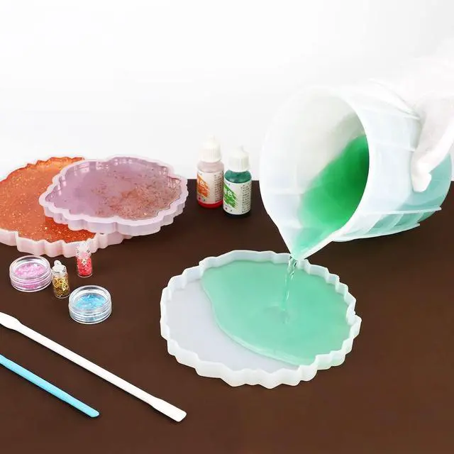 Alt view image 7 of 7 - Gartful 700ml Extra Large Silicone Mixing Cups for Epoxy Resin, 23 oz Measuring Cups, Casting Making Crafts, Acrylic Paint Pouring, Butter,Chocolate, Microwavable, Flexible Reusable Tool