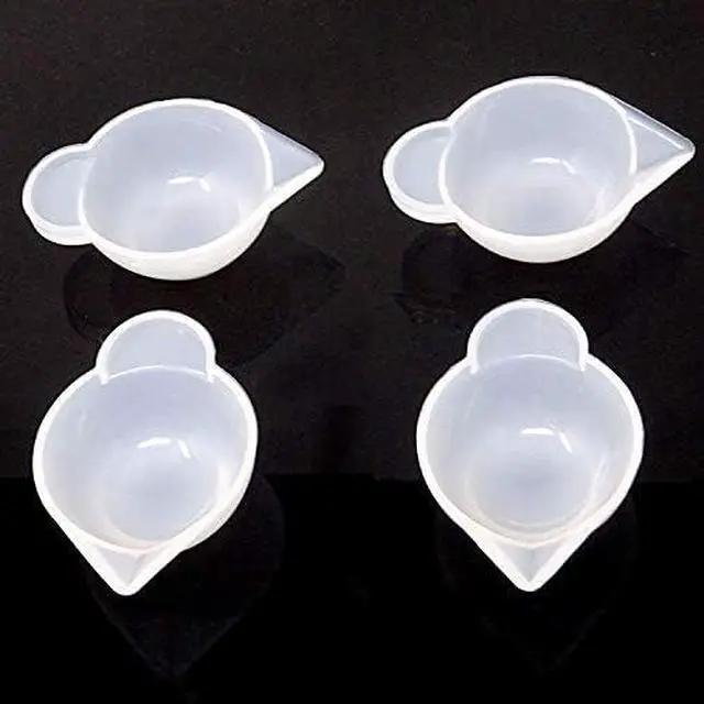 Alt view image 3 of 4 - Honbay 4PCS DIY Epoxy Resin Tool Mini Silicone Mixing Cups Dispensing Cup Measuring Cup for Resin