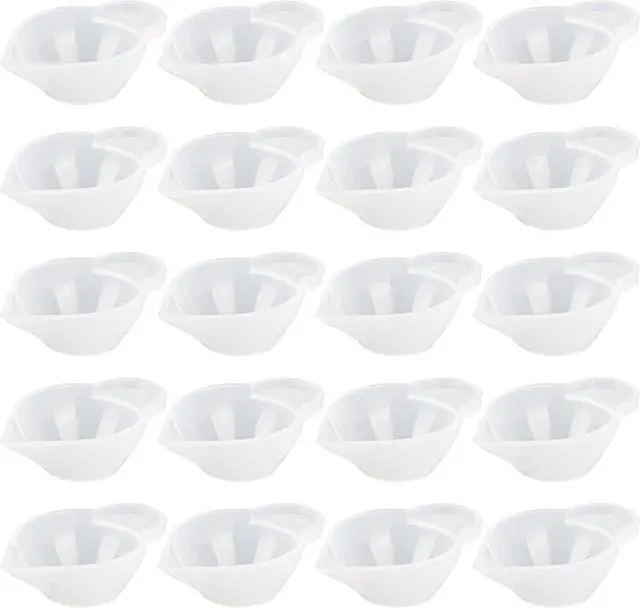 Main image of AUEAR, 20 Pack Silicone Mold Cup Dispenser Resin Mini Measuring Cups for DIY Epoxy Craft