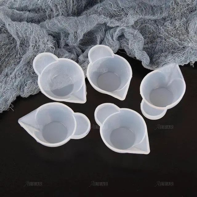Alt view image 6 of 6 - AUEAR, 20 Pack Silicone Mold Cup Dispenser Resin Mini Measuring Cups for DIY Epoxy Craft