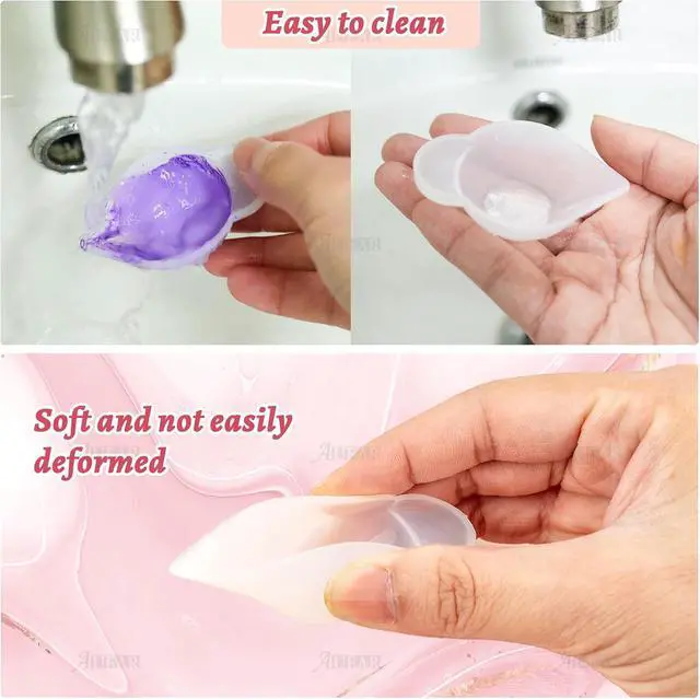 Alt view image 5 of 6 - AUEAR, 10 Pack Silicone Mold Cup Dispenser Mini Measuring Mixing for DIY Jewelry Making Epoxy Resin Craft