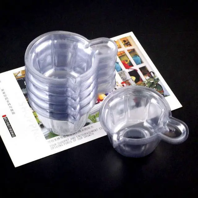 Alt view image 4 of 6 - 120Pcs 40ml Disposable Plastic Resin Mixing Cups Multipurpose Dispensing Cup for Mixing Paint, Epoxy, Jewelry Making, Resin Crafts DIY (Clear)