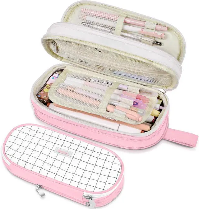 Main image of Sooez Large Pencil Case, Expandable Pencil Bag Pouch, Pen Bag with Zipper