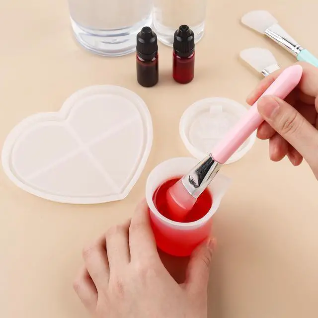 Alt view image 6 of 7 - BAOFALI 8 Pcs Silicone Craft Brush, Spatula Mixed Media Brushes; Reusable Resin Epoxy Brushes Set Spreading Toolfor DIY Painting Mixing & Spreading to Glitter TumblersArt Blending Tool
