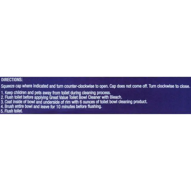 Alt view image 4 of 7 - Great Value 2Pack 24oz Toilet Bowl Cleaner, Fresh Scent ClingAction Gel, HeavyDuty Stain Remover for Bathroom Toilet Maintenance