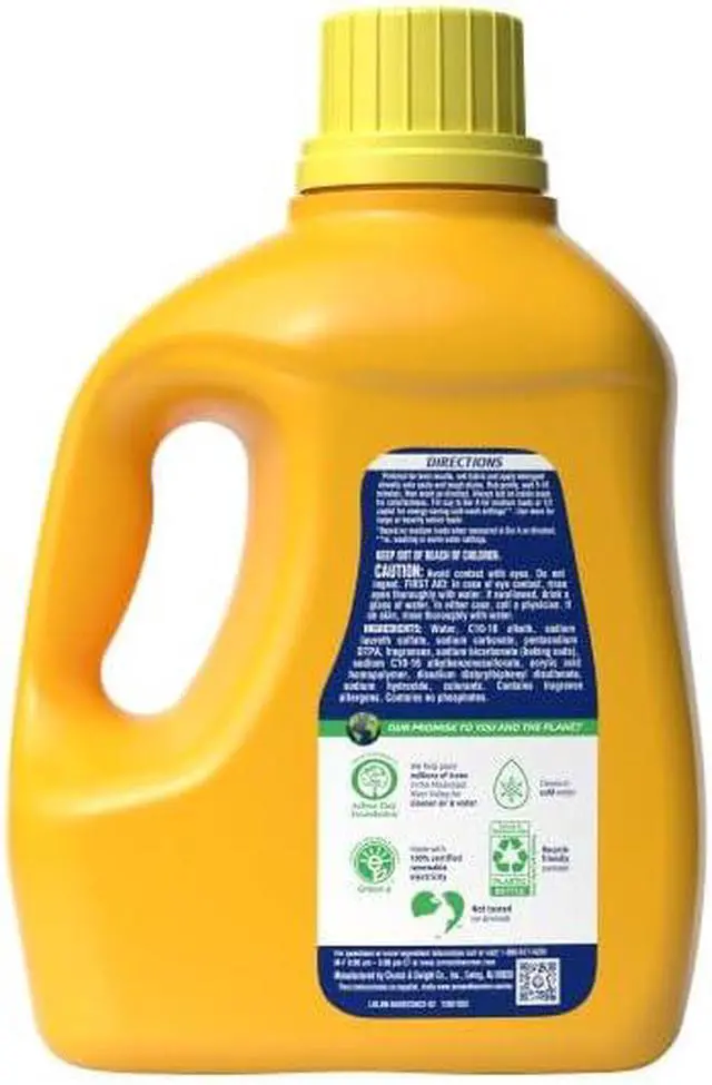 Alt view image 2 of 4 - ARM & HAMMER Liquid Laundry Detergent, Clean Burst Scent, 110 fl oz, 110 Loads, 2X StainFighting Power, HECompatible