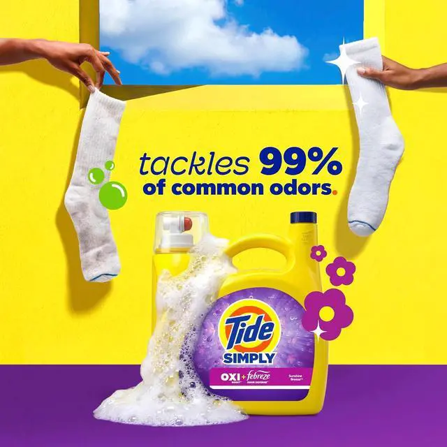 Alt view image 3 of 4 - Tide Simply AllInOne Liquid Laundry Detergent, Berry Blossom Scent, 112 fl oz, 89 Loads, HE & Standard Washer Compatible