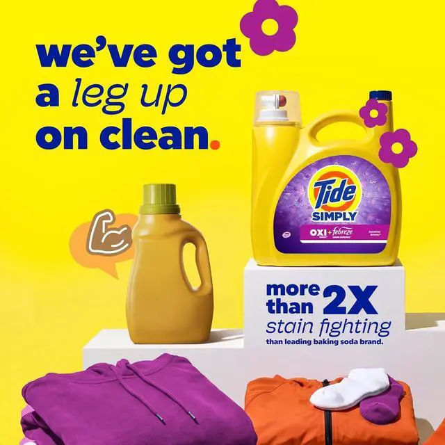 Alt view image 4 of 4 - Tide Simply AllInOne Liquid Laundry Detergent, Berry Blossom Scent, 112 fl oz, 89 Loads, HE & Standard Washer Compatible