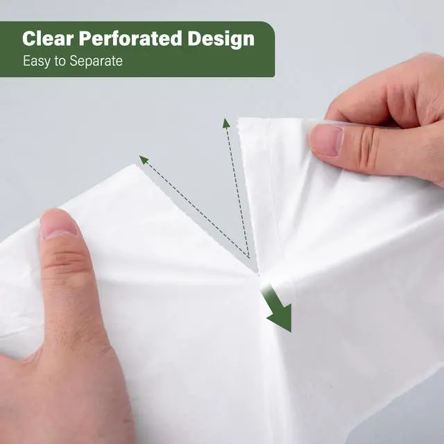 Alt view image 4 of 4 - Jaoul 1.2 Gallon Unscented Small Trash Bags, White Translucent 100Count, StarSealed LeakResistant Can Liners for Bathroom, Bedroom and Car