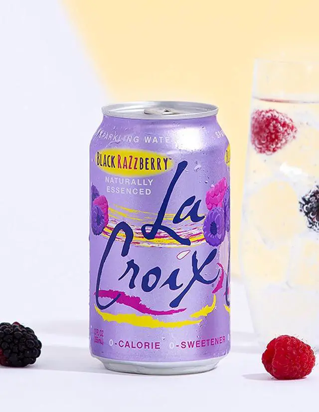 Alt view image 4 of 4 - La Croix Black Razzberry Sparkling Water, 12 fl oz, Pack of 8, Zero Calorie Zero Sweetener, NonGMO Recyclable BPAFree Cans
