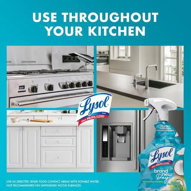 Alt view image 5 of 5 - Lysol All Purpose Cleaner Spray, Disinfectant, Coconut, 32oz