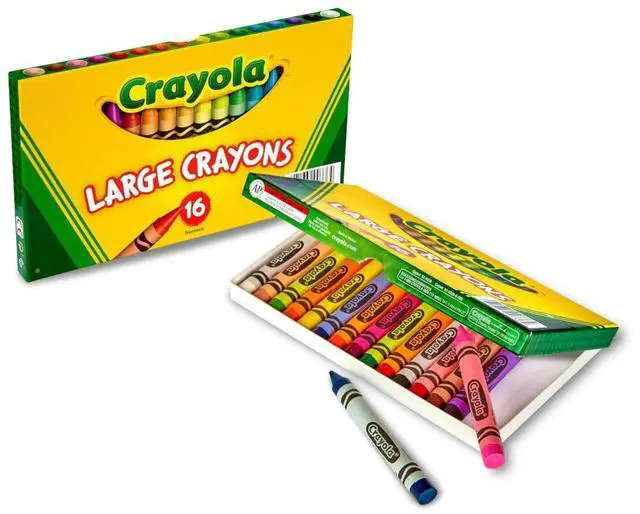 Alt view image 2 of 7 - Binney & Smith Crayola(R) Large Crayon Set, Lift-Lid Box, Assorted Colors, Box Of 16