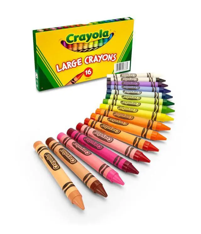 Alt view image 5 of 7 - Binney & Smith Crayola(R) Large Crayon Set, Lift-Lid Box, Assorted Colors, Box Of 16