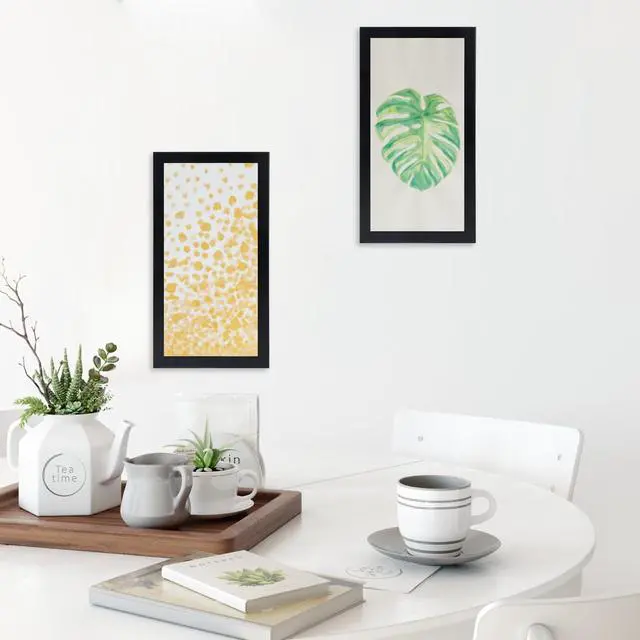 Alt view image 3 of 4 - HUKONHEP 10x17 Black Picture Frames, Photos Frame with Plexiglass, Wall Gallery Photo Frames, Horizontal and Vertical for Wall Mounting, Home Office Decoration