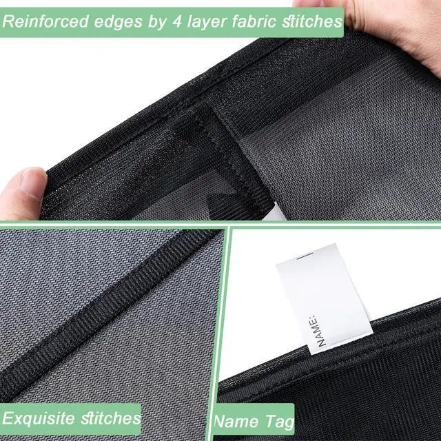 Alt view image 5 of 7 - 2 Pack Mesh Travel Laundry Bag 24" x 36" Extra Large Dirty Clothes Organizer
