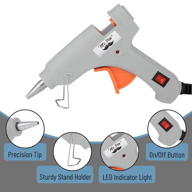 Alt view image 2 of 7 - Mr. Pen Mini Hot Glue Gun and Sticks Set