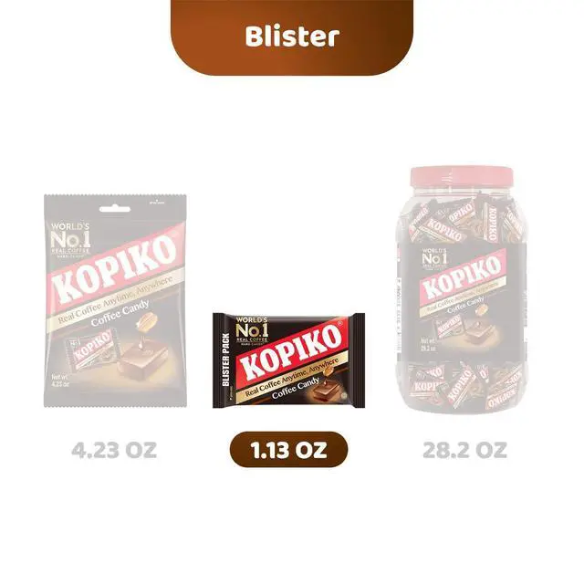 Alt view image 2 of 5 - Kopiko Coffee Candy, Bold-Tasty Hard Candy from Indonesia with Real Coffee Extract, 4-Pack (1.13 oz Each)
