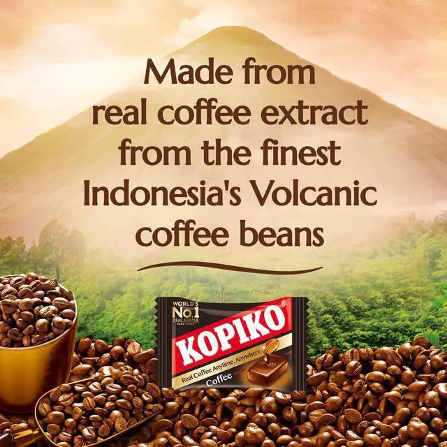 Alt view image 3 of 5 - Kopiko Coffee Candy, Bold-Tasty Hard Candy from Indonesia with Real Coffee Extract, 4-Pack (1.13 oz Each)