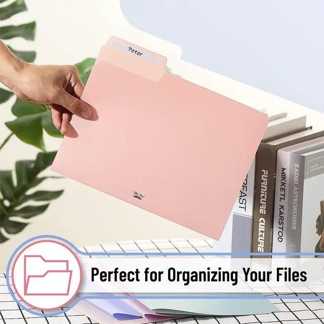 Alt view image 3 of 6 - Mr. Pen Pastel File Folders, 1/3 Cut Tab, 6-Pack, Letter Size