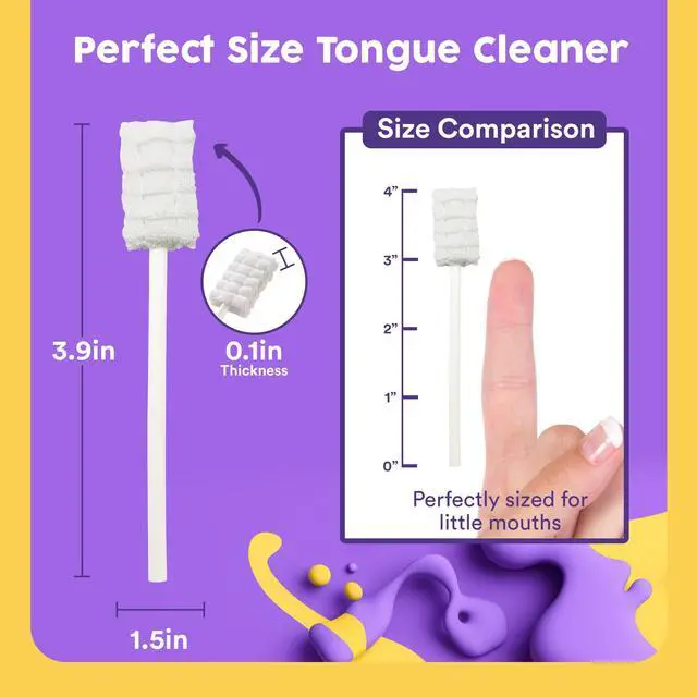 Alt view image 2 of 6 - Trueocity Baby Tongue Cleaner 55 Units