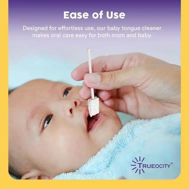 Alt view image 3 of 6 - Trueocity Baby Tongue Cleaner 55 Units