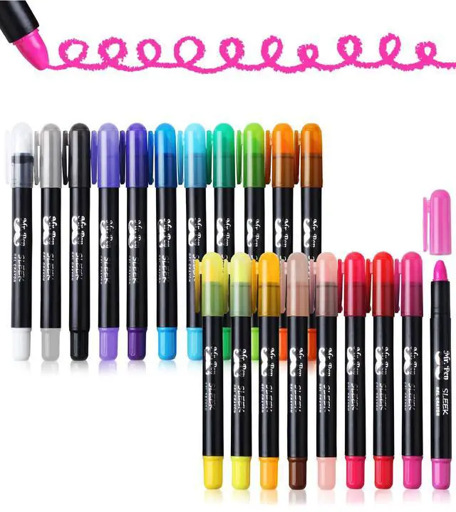 Main image of Mr. Pen Gel Crayons 20 Pack Twistable Non-Toxic