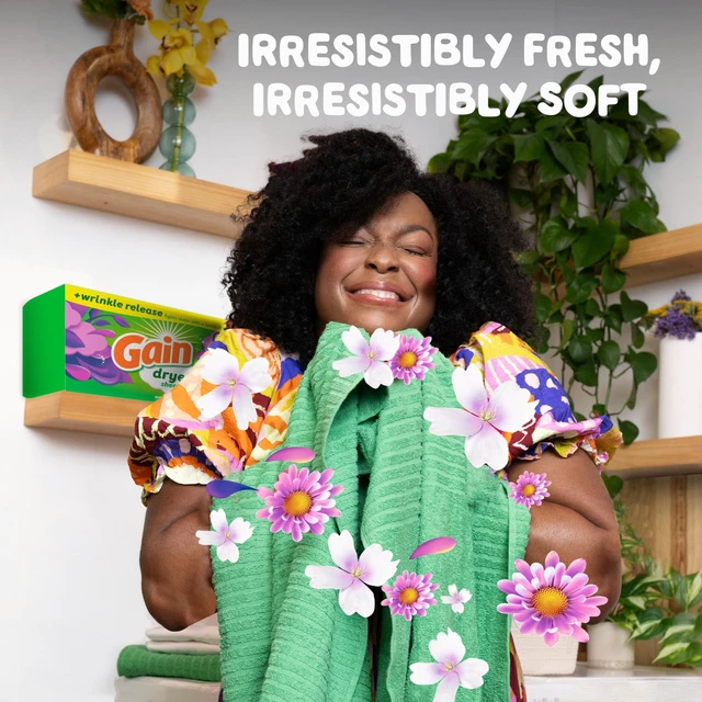 Alt view image 6 of 6 - Gain Plus Wrinkle Release Dryer Sheets, Moonlight Breeze Scent, 120 Count