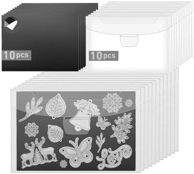 Main image of 20Pcs Magnetic Sheets for Dies Storage, 10 Sheets +10 Bags
