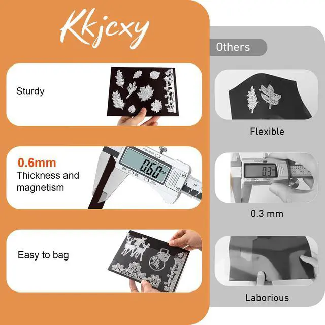Alt view image 4 of 6 - 20Pcs Magnetic Sheets for Dies Storage, 10 Sheets +10 Bags