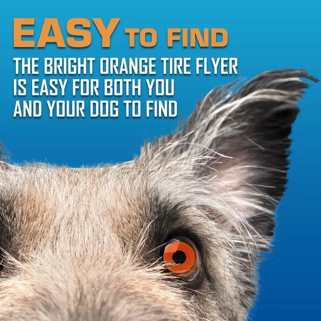 Alt view image 2 of 5 - Nerf Dog Atomic Flyer 10-Inch Flying Disc Dog Fetch Toy, Rubber, for Medium & Large Dogs, Orange