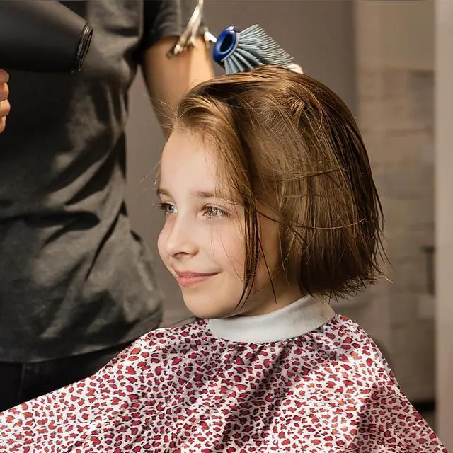 Alt view image 4 of 7 - NICEMOVIC Hair Cutting Barber Cape with Neck Duster Brush and Barber Brush - Leopard Print