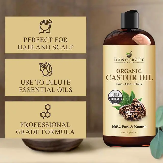 Alt view image 4 of 7 - Handcraft Blends Organic Castor Oil, 16 Fl Oz