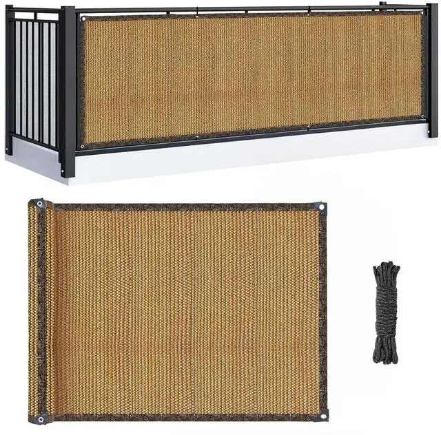 Main image of RAINFLOW 3'x10' Brown Outdoor Balcony Privacy Screen