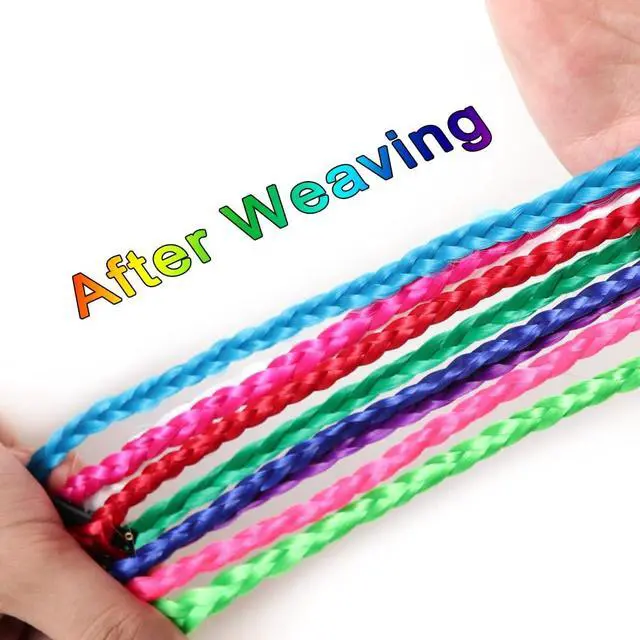 Alt view image 6 of 6 - 26 Pcs Clip in Rainbow Hair Extensions 20 Inch for Girls