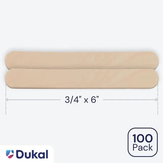 Alt view image 3 of 6 - Dukal Wood Applicator 3/4" x 6" Large Pack of 100