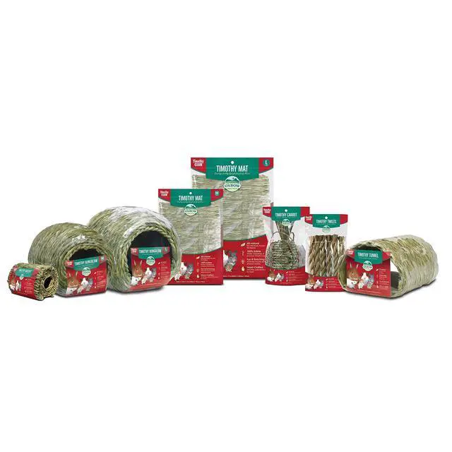 Alt view image 2 of 6 - Oxbow Timothy Hay Tunnel for Guinea Pig, Rabbit, and Bunny - Edible Hideout