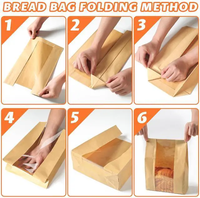 Alt view image 3 of 6 - 50 Pcs Bread Bags 50% Thicker with Window for Homemade Sourdough