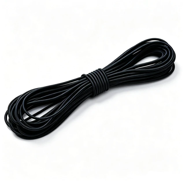 Main image of Heavy Duty Elastic Bungee Cord, 1/8" x 50', Black