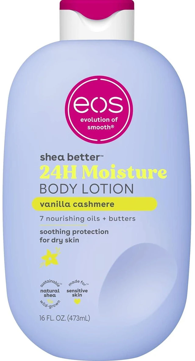 Main image of Eos Shea Better Body Lotion 16fl oz Vanilla Cashmere 24-Hour Moisture