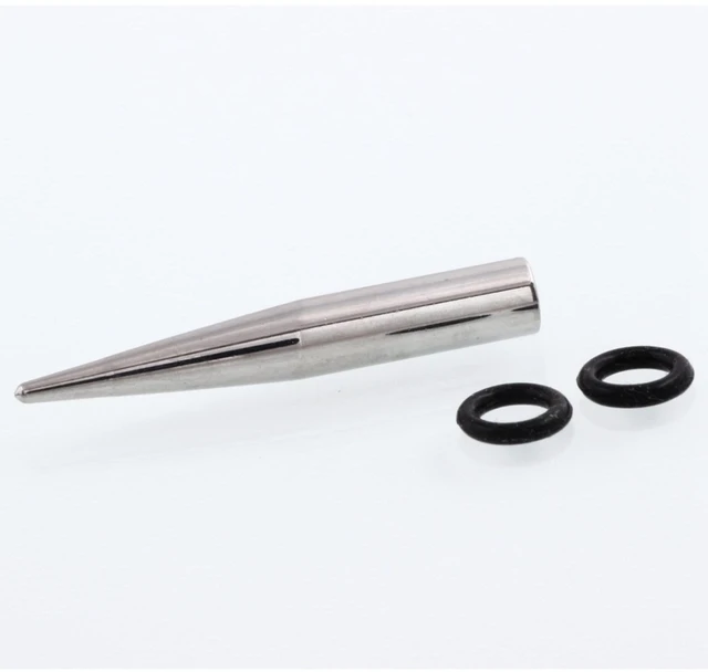 Alt view image 4 of 7 - Stainless Steel Ear Stretching Kit 1G-7mm, 2 Steel Tapers & 2 Steel Tunnels, Single Flare Plugs & Flesh Tunnel, 4 Pieces