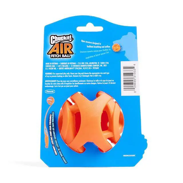 Alt view image 6 of 6 - Chuckit! Air Fetch Ball, Large 3in, 1 Pack, for Dogs 60-100lbs