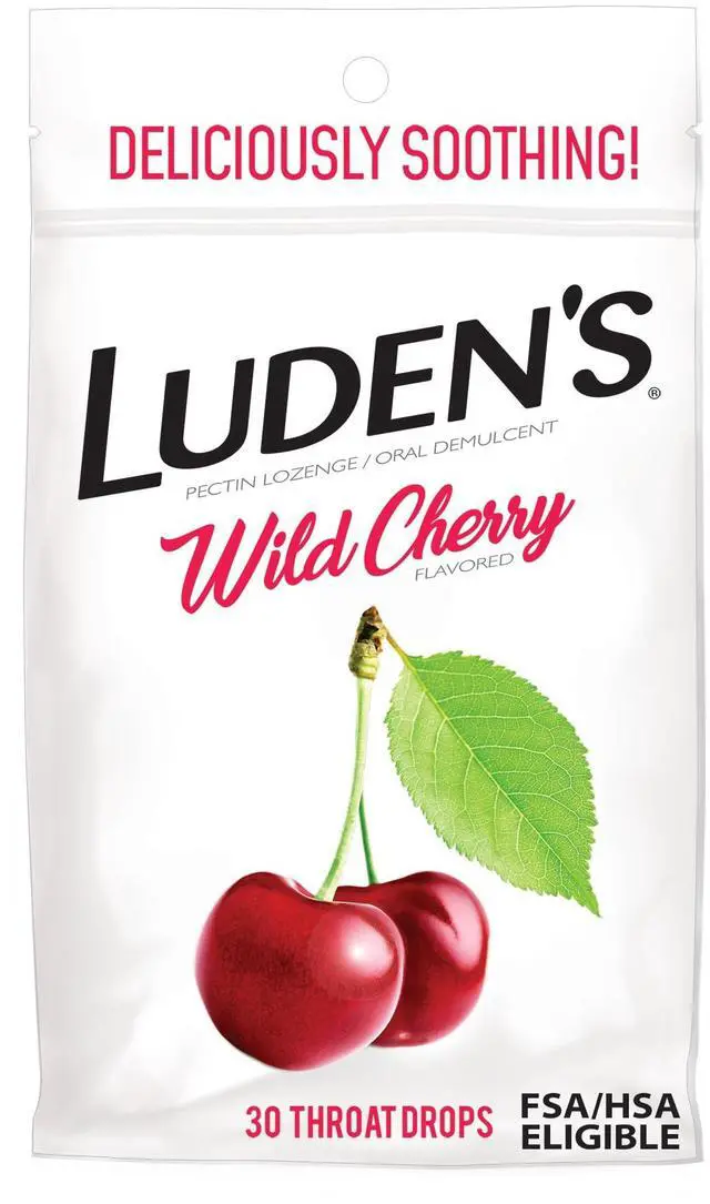 Main image of Ludens Sore Throat Drops Wild Cherry 30 Count