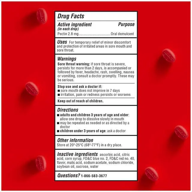 Alt view image 4 of 6 - Ludens Sore Throat Drops Wild Cherry 30 Count